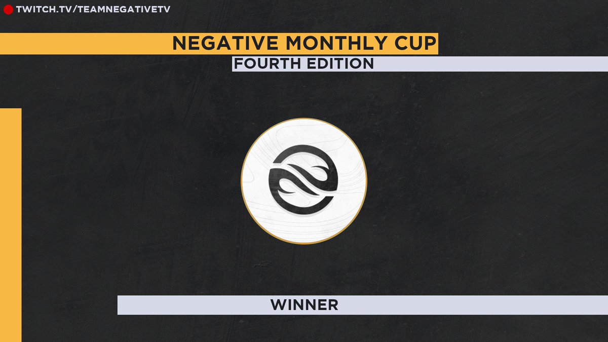 TeamNegativeTV's tweet photo. 🏆 Negative Monthly Cup #4 🏆

@EsportWavy wins the fourth edition of the Negative Monthly Cup! Congratulations!

🏁 @ulrik_rl @Knauff7RL @Ayell031 and @Krisi_rl 

Link to see the bracket : https://t.co/cuTJitT77N
 
🎙️ @ImaginaXion_RL &amp; @PrawnyTv
📺 https://t.co/P5ktvItYow https://t.co/pI5grc76UE