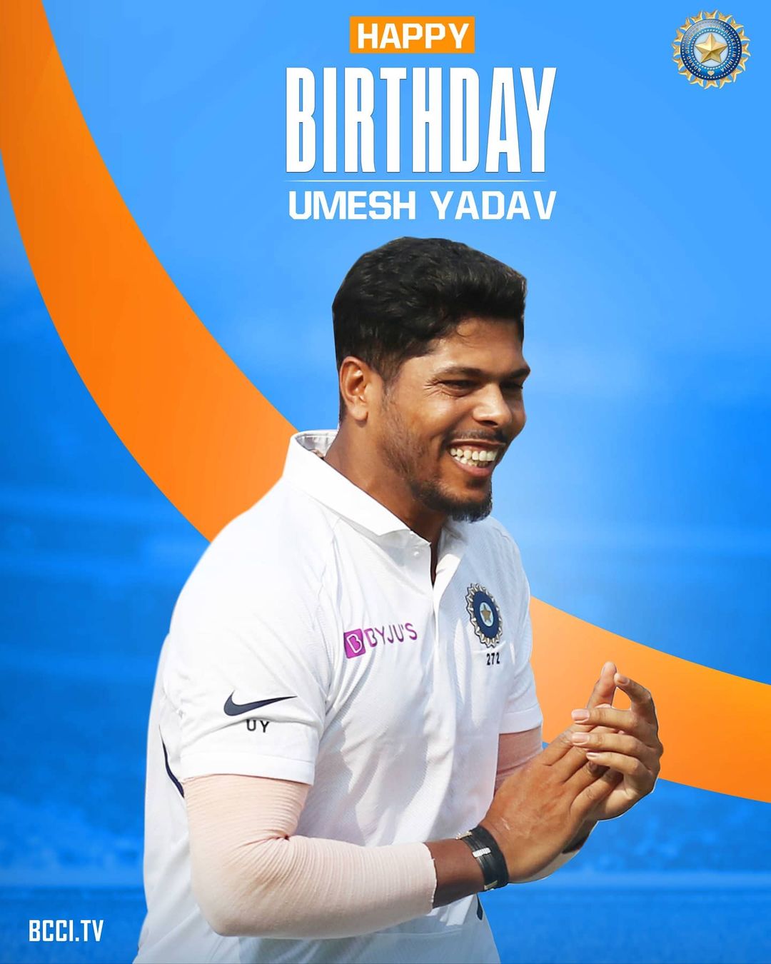 Happy Birthday Umesh Yadav sir.          