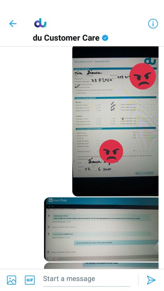DubaiDiaries's tweet photo. @dutweets Please look at the dates ! Sinxe june! How much more can i request for cancellation ?! 

What Du is doing is not right. It's unethical. 
I should not be paying almost Dhs 4k for services I have not used and cancelled . And my mobile phones are on pre paid. This is very wrong. https://t.co/mhpICSRwXR