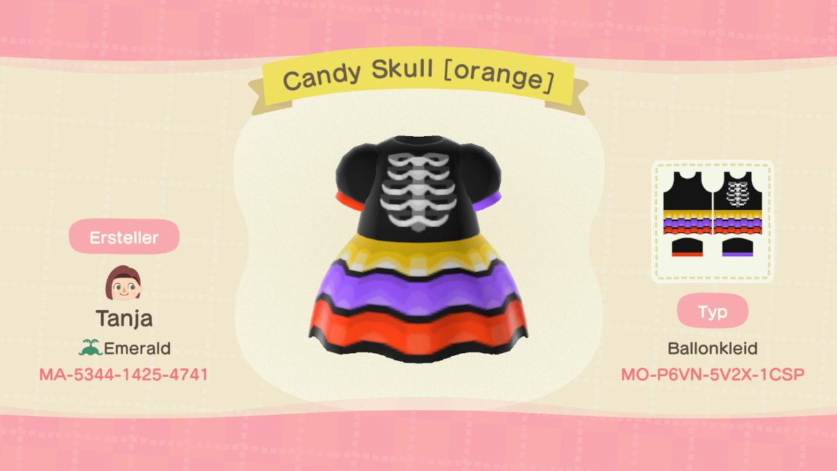 emeraldinsel's tweet photo. dresses for your animal crossing halloween party that fit the candy-skull masks 💀🌺

#ACNH #ACNHDesign #ACNHPattern #AnimalCrossingNewHorizons #あつ森 #あつまれどうぶつの森 #マイデザイン #acnhhalloween #acnhfashion https://t.co/92WYn5Hv18