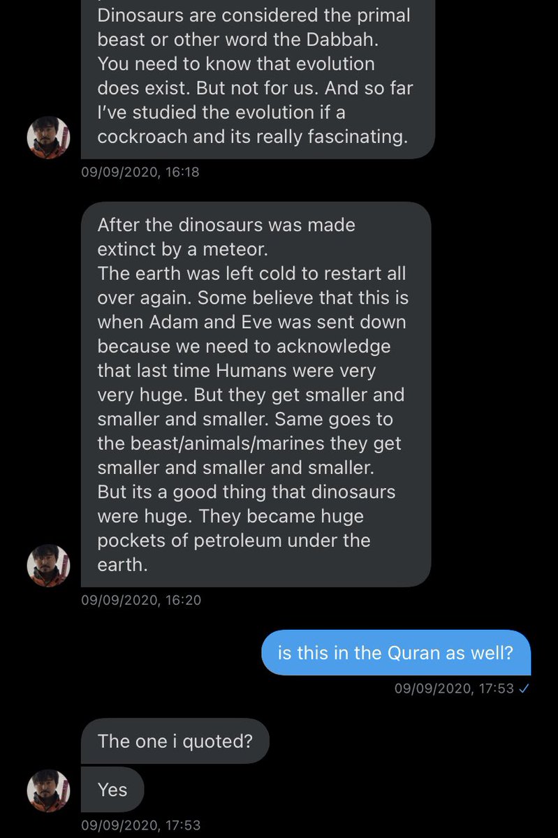 was there any proof of dinasours in the Quran?