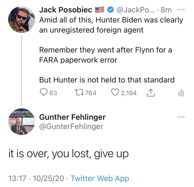 JackPosobiec's tweet photo. Saw this comment, looked up Globalist Gunther’s bio 

“EU/NATO/Euro membership for Ukraine” 

Just so we know who we’re up against https://t.co/zm70XUtsAo