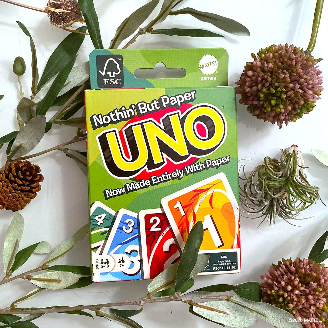 realUNOgame's tweet photo. Small steps can make a big impact and your favorite card game is taking steps to make a change. #UNONothinButPaper is 100% recyclableโ no cellophane, all paper. โป๏ธ https://t.co/Z0mkteqlVl