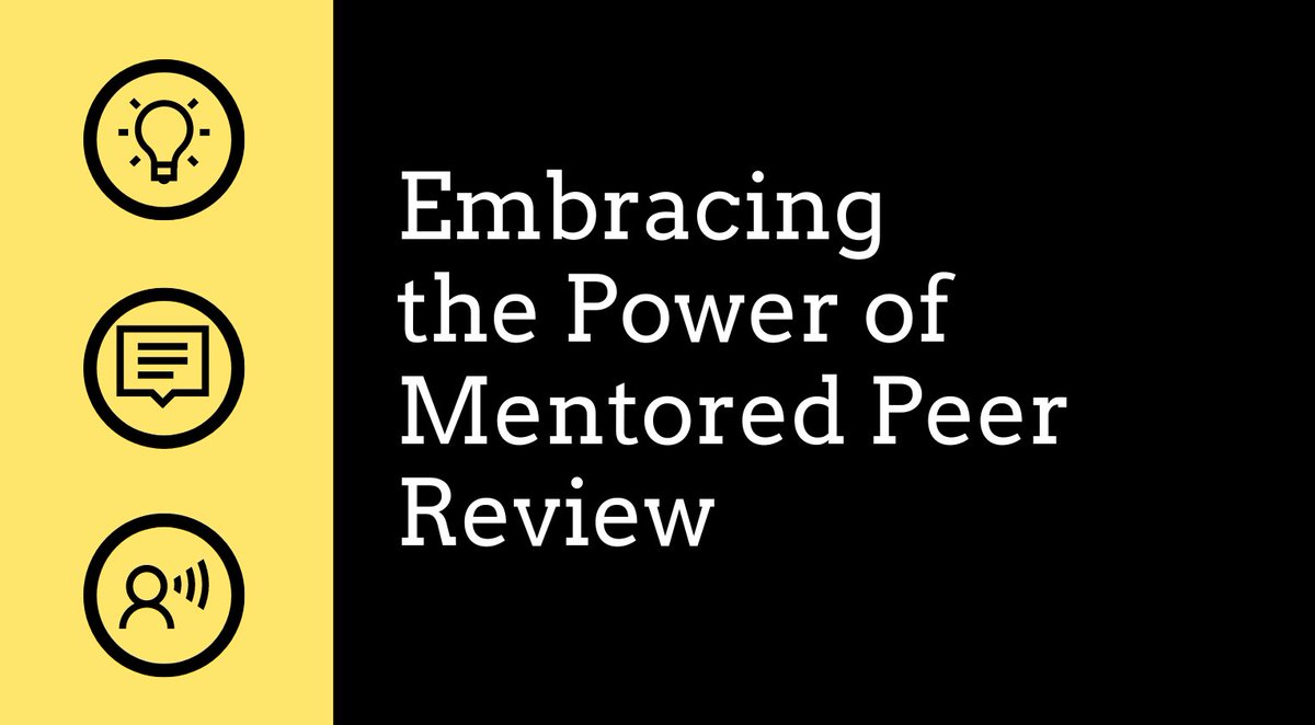 Our @TheNEGEA member @KristinaDzara authored this week's new #MedEdPearls! She writes 'Embracing the Power of Mentored Peer Review.' #MedEd #MedTwitter #HPE #ICRE2020 @harvardmeded @shanumeister @Jeanmb47 @hur2buzy @TheRealAnnaLama @cabowler1 bit.ly/2IP9mPj