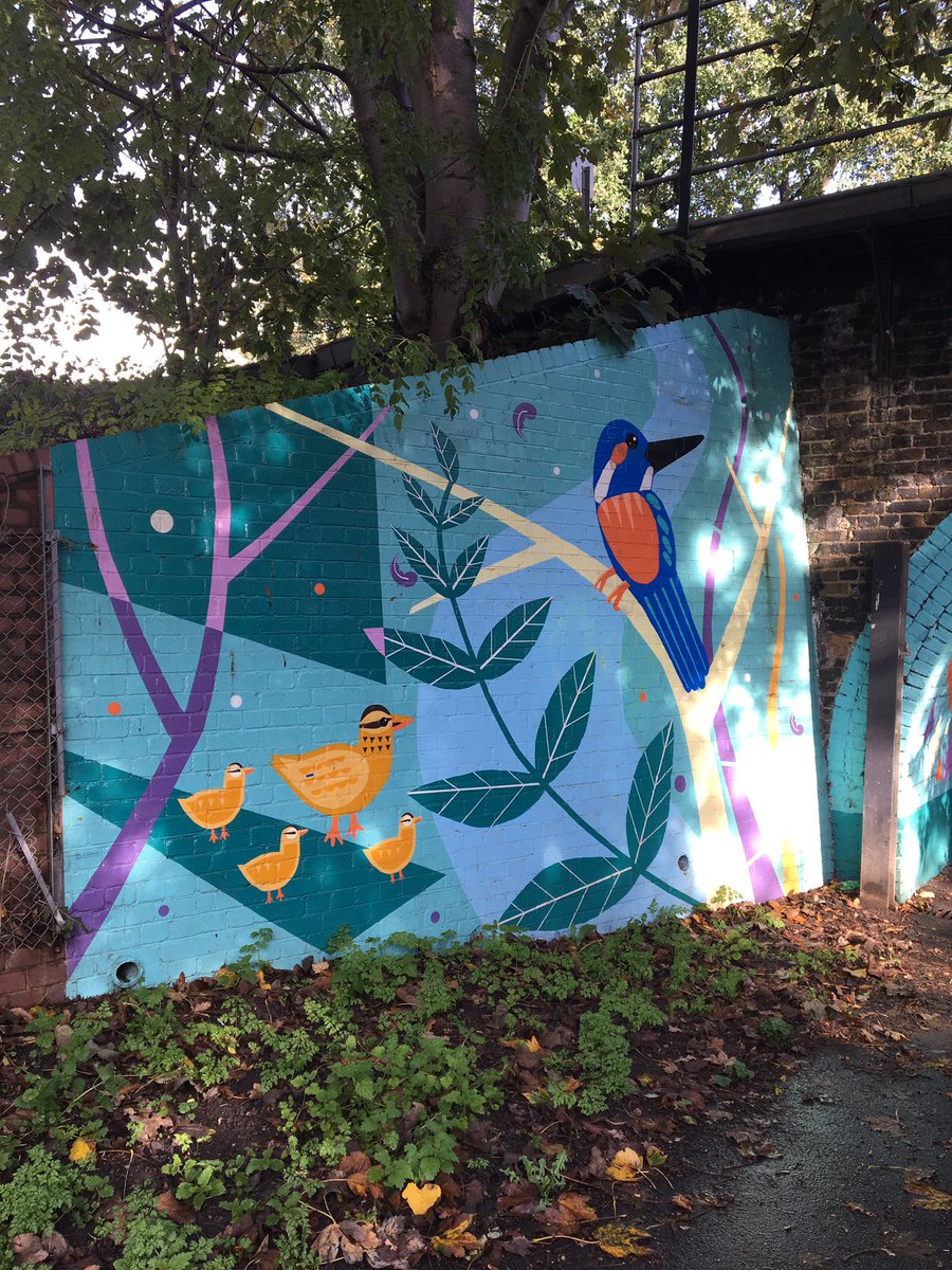 jazziepeeps's tweet photo. 2 years on for the Bellingham mural and one spray paint attack which we managed to wipe off today - the crowdfunded coating paid off 🙌 (just a little paint was needed inside the uncoated tunnel but all is well again) https://t.co/vYY21vmCNn