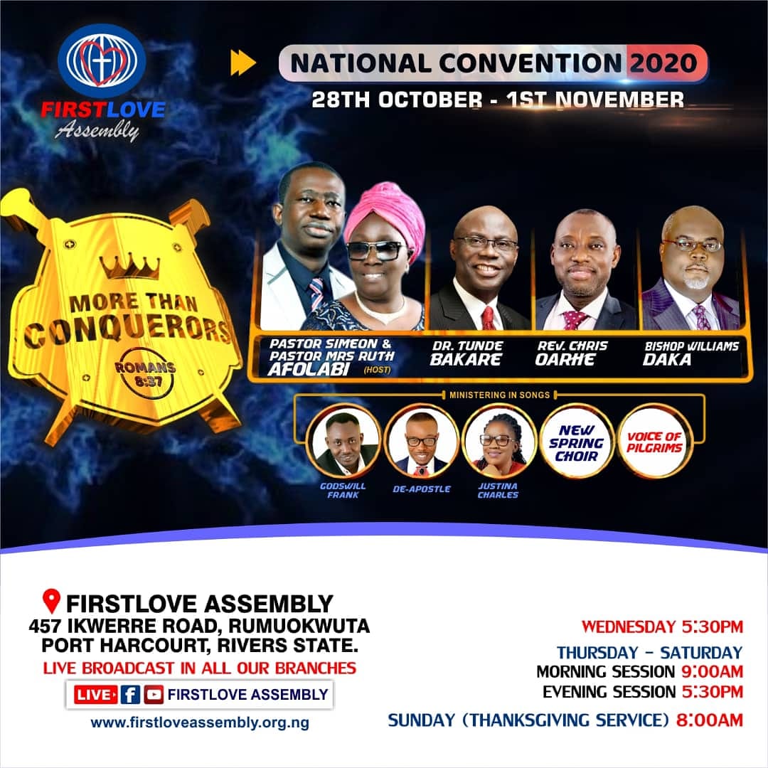 FLAOwerri's tweet image. We are MORE THAN CONQUERORS! #nationalconvention2020 #FirstLoveAssembly #FLAat22 #MoreThanConquerors