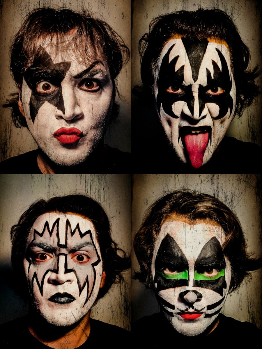 31 days of face paint!

Day 25

Starchild, Demon, Spaceman, and Catman!!!

#October #31DaysOfFacePaint
#Spooktober #Day25 #Kiss #Starchild #TheDemon #TheSpaceman #TheCatman #FacePaint #Art