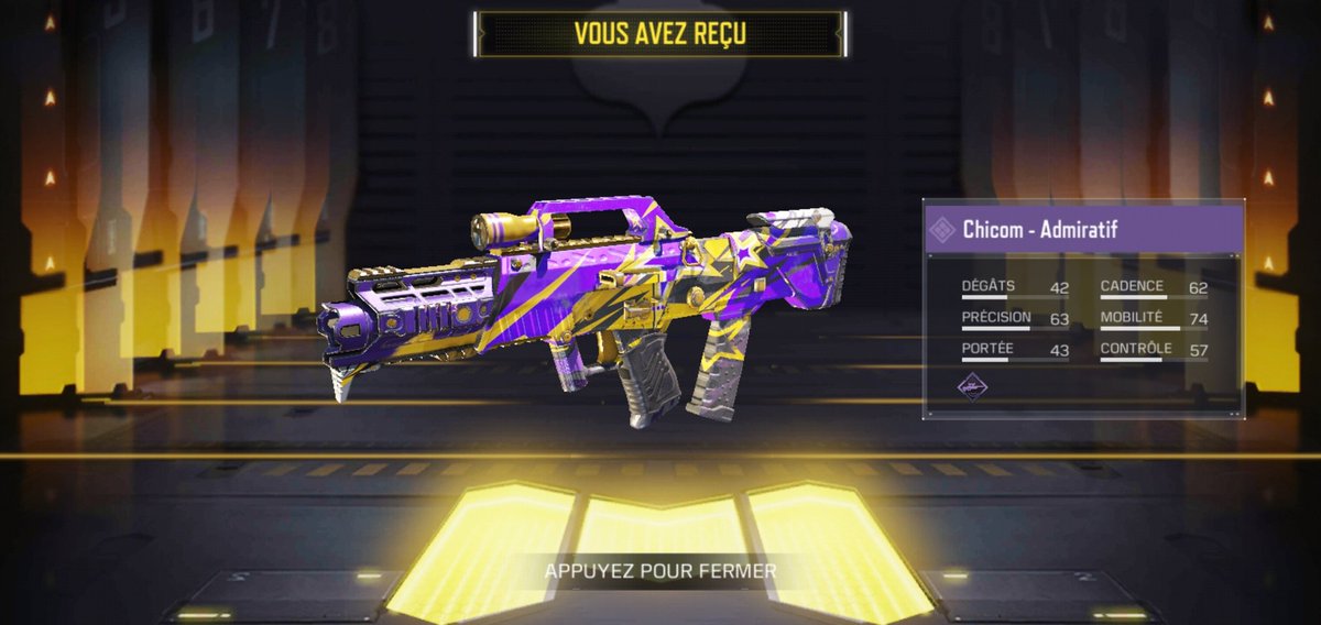 🔫 Chicom - Admiratif
#codmobile #callofdutymobile #codm #battleroyale #multijoueur https://t.co/dNQCZWHp9n