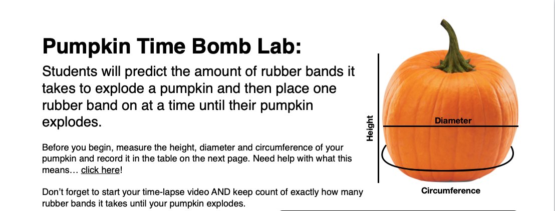 AndiMartinez's tweet photo. Getting ready to explode #pumpkins and have some #halloween fun in #math this week. Sharing this #Pages document I created for students to track and analyze their data.🎃

 #iteachmath #MTBoS #WeAreCrane #WhyCrane #GowanGators #ADE2020 

✨https://t.co/oG1yQ30ABZ ✨ https://t.co/2nZgIJiCQY