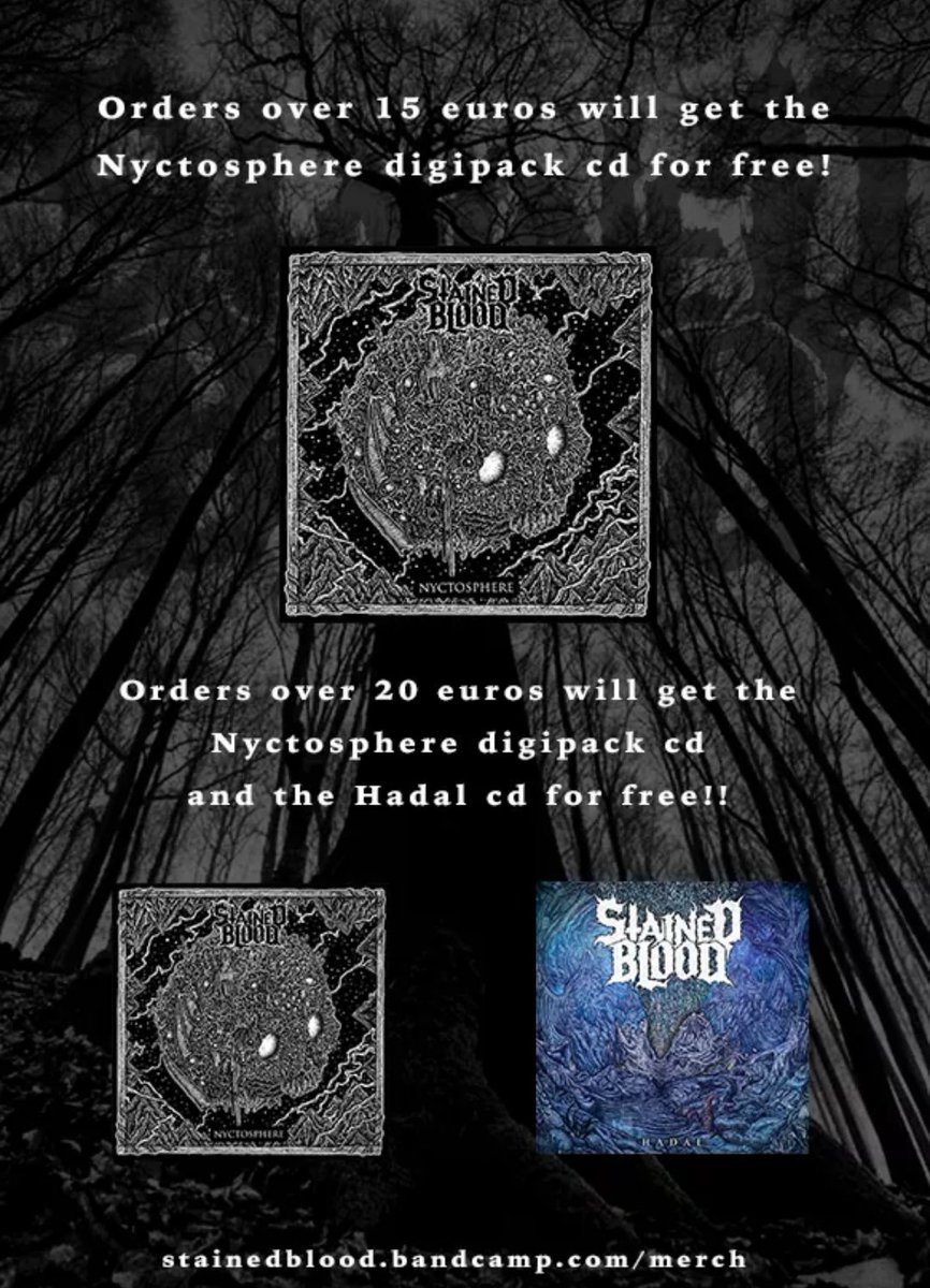 "Nyctosphere' LP 12" Gatefold cover, splatter vinyl and inside illustration (lyrics on the reverse).
Desing by <a href="/demonomania666/">悪魔憑き🫧</a>

Only available at:
stainedblood.bandcamp.com
Check out all our offers!