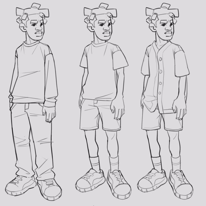 Final Tony exploration sketches! 
#blacktober #characterdesign 