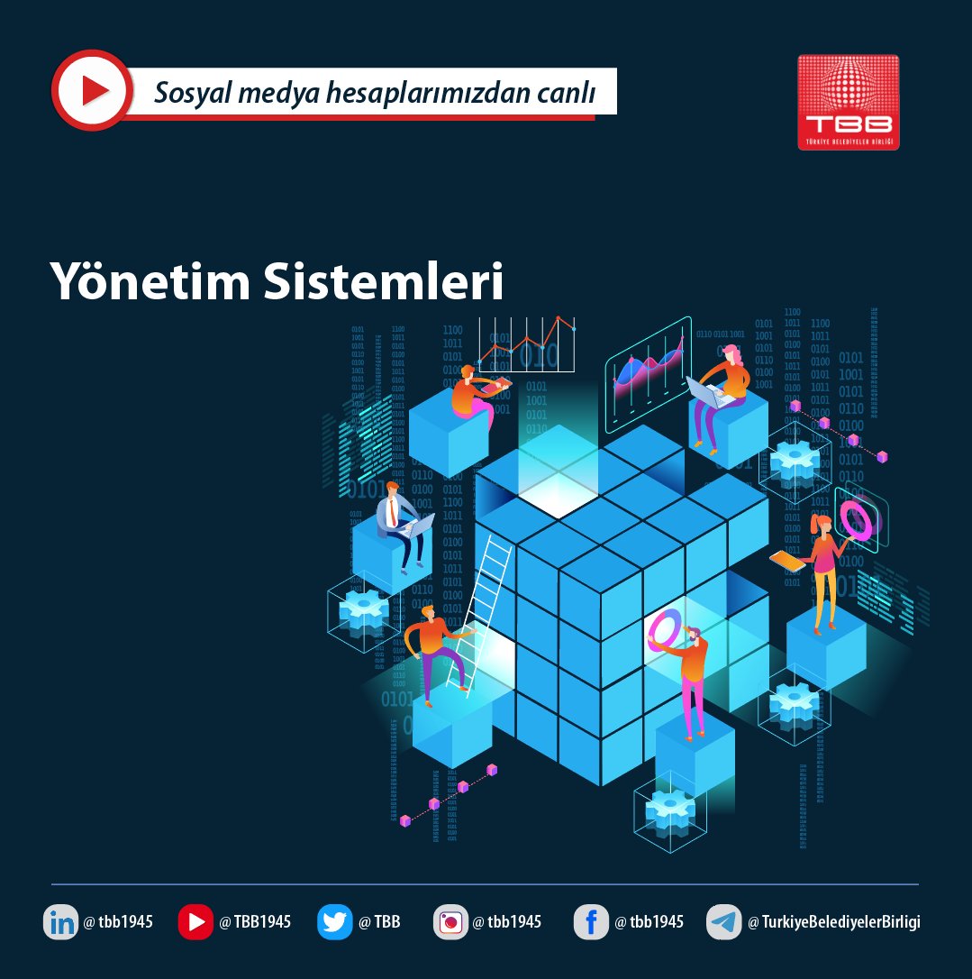 📢<a href="/TbbAkademi/">TBB Belediye Akademisi</a>
 
 #uzaktaneğitim faaliyetlerinde yarın🗓

Yönetim Sistemleri eğitimini  belediyeakademisi.adobeconnect.com/sistem2020/
adresinden ya da;

<a href="/TBB/">Türkiye Belediyeler Birliği / 1945</a>  sosyal medya hesaplarından canlı olarak takip edebilirsiniz.

🗓26 Ekim
⏰13:30