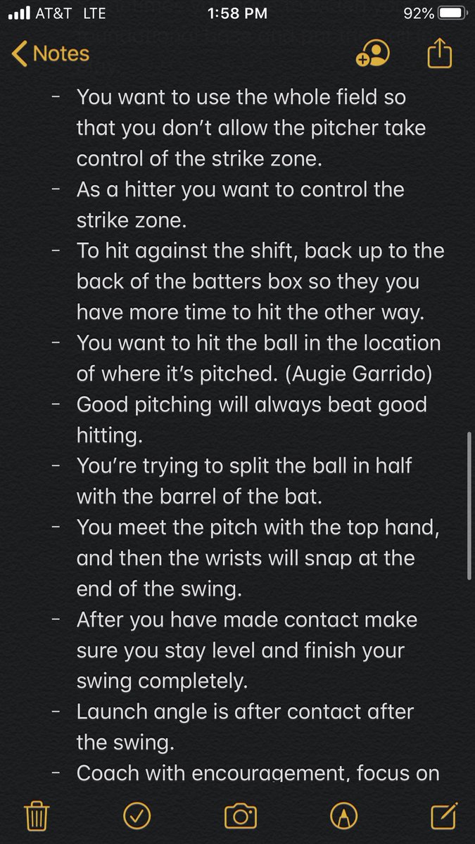CoachCasto's tweet photo. I enjoyed listening to the @baseballout Podcast with former MLB player and Hitting coach @MeHitMan. What a fantastic discussion on barreling up the baseball, mechanics of hitting, and mindset of quality hitters. Here are my notes! 👊🎧⚾️📝 https://t.co/B4uqCZ93Ti