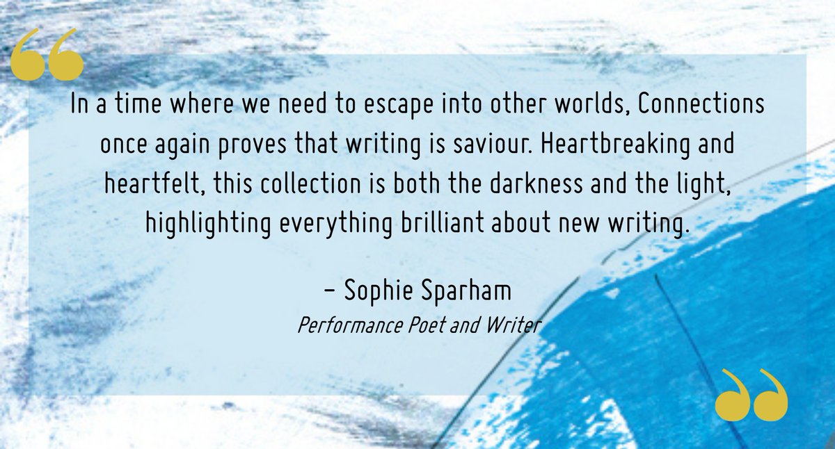 ntuconnections's tweet photo. 'In a time where we need to escape into other worlds, Connections once again proves that writing is saviour.' 

Kind words by the brilliant performance poet and writer, @SophieSparham. https://t.co/XxeyrN6A4U