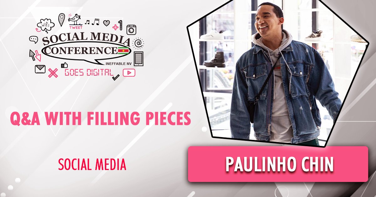 SocialMedia_SU's tweet photo. ๐ข SPEAKER ANNOUNCEMENT: PAULINHO CHINโผ๏ธ
Thank you for joining us Paulinho Chin! The E-Commerce director at @Filling Pieces, will be doing a live Q&A at #SMCS20.
#socialmedia #suriname #smcs20 https://t.co/uUkcoqs92h