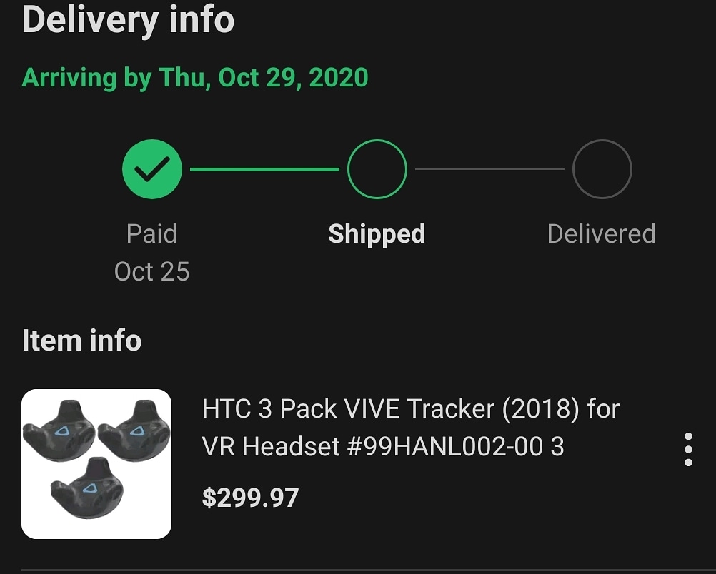letschat6vr's tweet photo. Guys, I did a thing 😳 What should I do first (besides putting them on haha)?
#fullbodytracking #vivetrackers #steamvr #steam #vr #vr2020 #virtualreality https://t.co/4iRVPJmmUo