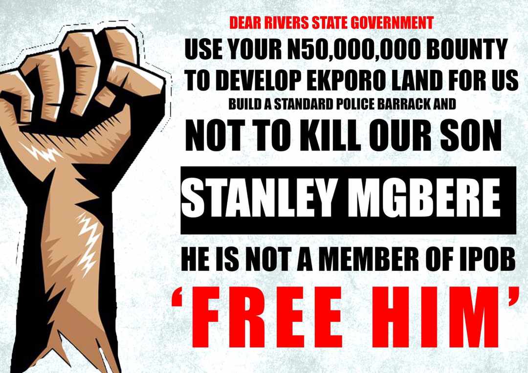 Bumpy_golden's tweet photo. @GovWike #stanleymgbere is not an IPOB member and was not responsible for the unrest that erupted in oyigbo and ONNE ,these are mere allegations made by greedy and bloodthirsty ONNE community leaders trying to sabotage the image and character of #stanleymgbere 
#endinjustice https://t.co/yqlI8qzhse