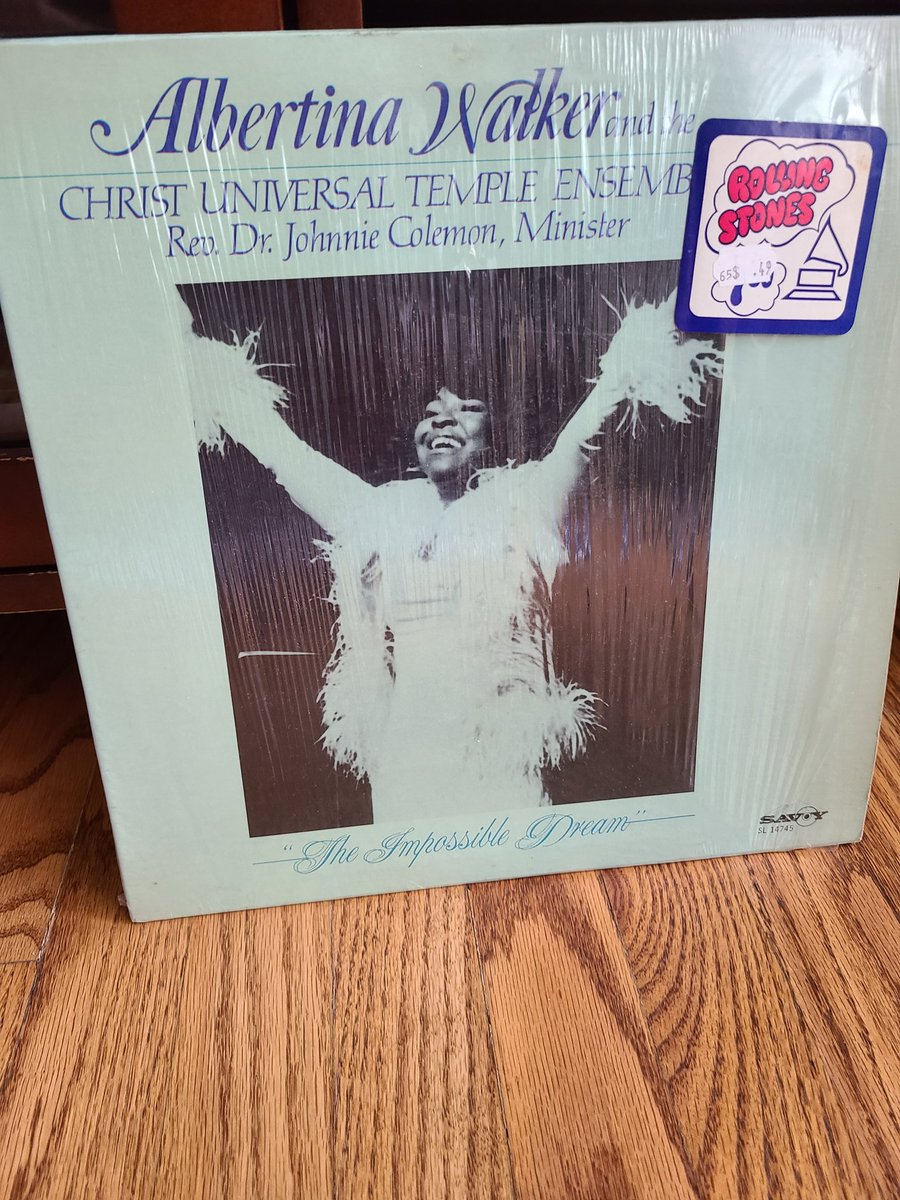 Happy Sunday afternoon. Now on the turntable: the great Albertina Walker, joining the choir from Christ Universal Temple on Chicago's far South Side, 1984.