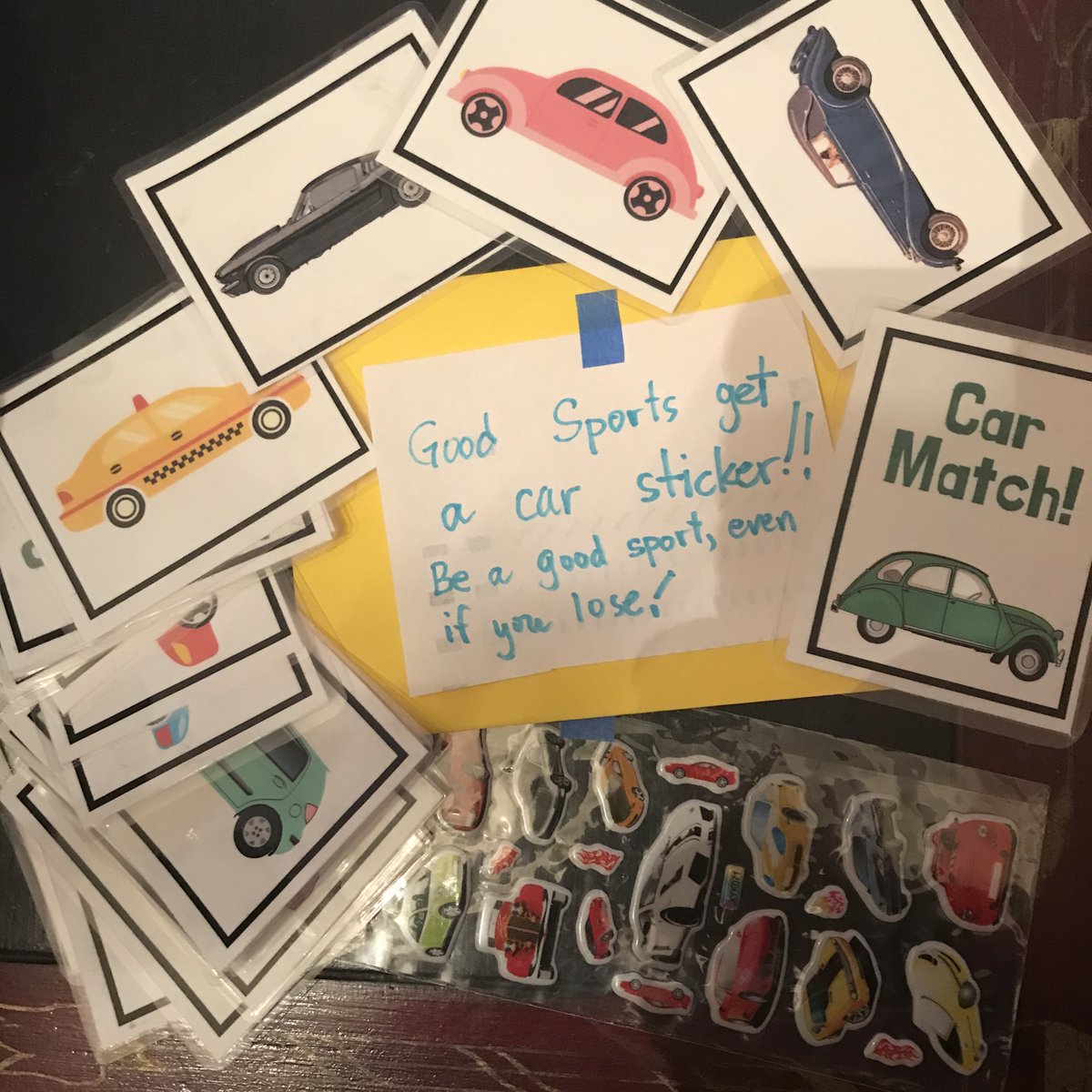 I know my kids need ways to be kind, be good sports, learn how to have and keep friends. So I made them games aimed at their interests. One kid likes donuts. I made a donut game. One likes space, he got a space game. The kid who plays cars every day got cars. (more)