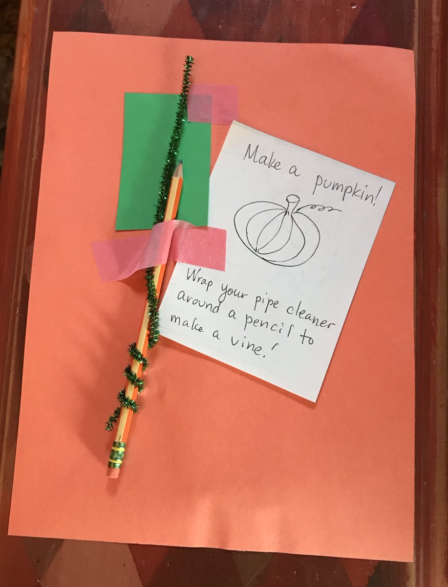 To do all this I have begged (  @DonorsChoose Just Funded!) and  #ClearTheList -ed, and through generosity I have paper and supplies for all my kids. That might look like a pipe cleaner around a pencil, but it is actually a coil-and we discuss how that all works.(more)