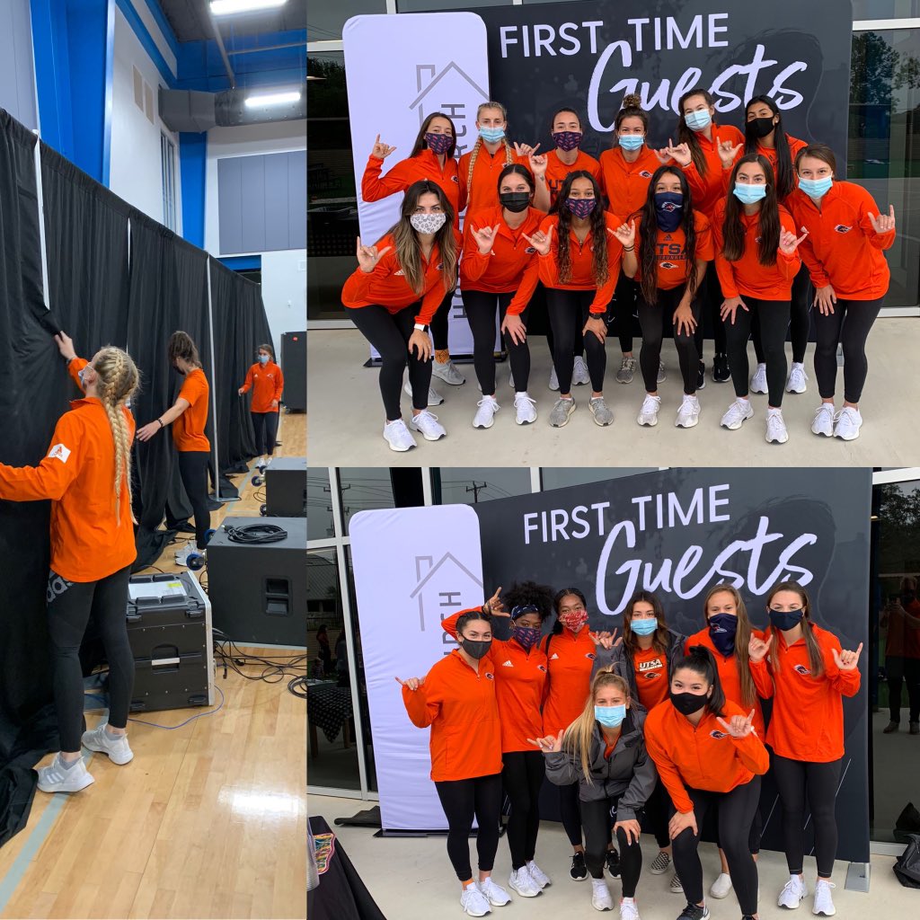 UTSAWSOC's tweet photo. ❤️ LOVE San Antonio! ❤️ 

Thank you @CBCSocial for allowing us to come along side you and serve the community of San Antonio and the UTSA students!

#birdsup🤙 #UTSADNA https://t.co/7U5pxbfo8T