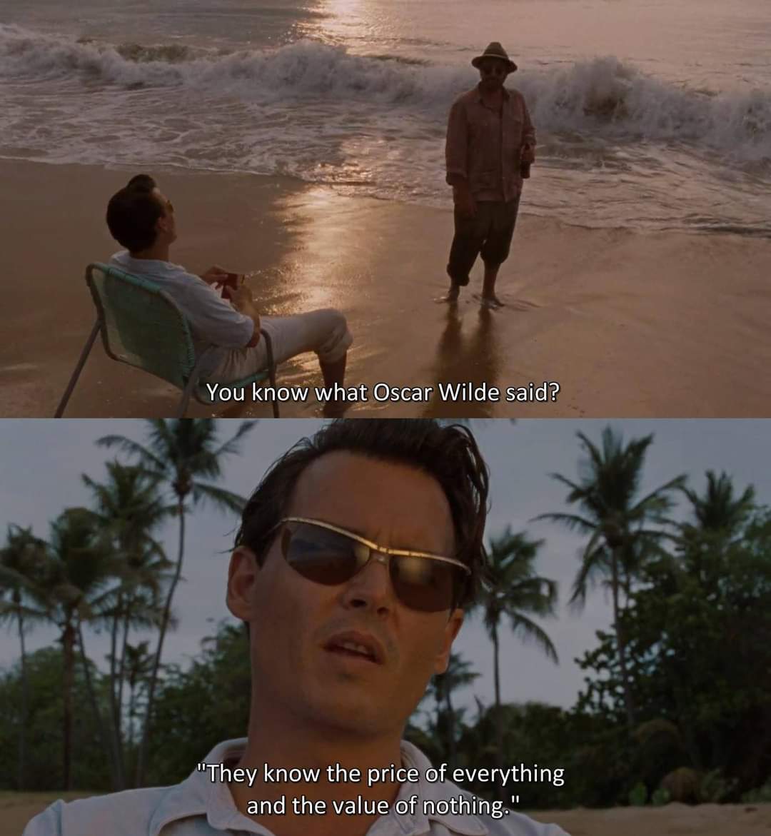 125) The Rum Diary (2011)"Human beings are the only creatures on Earth that claim a God, and the only living thing that behaves like it hasn't got one."