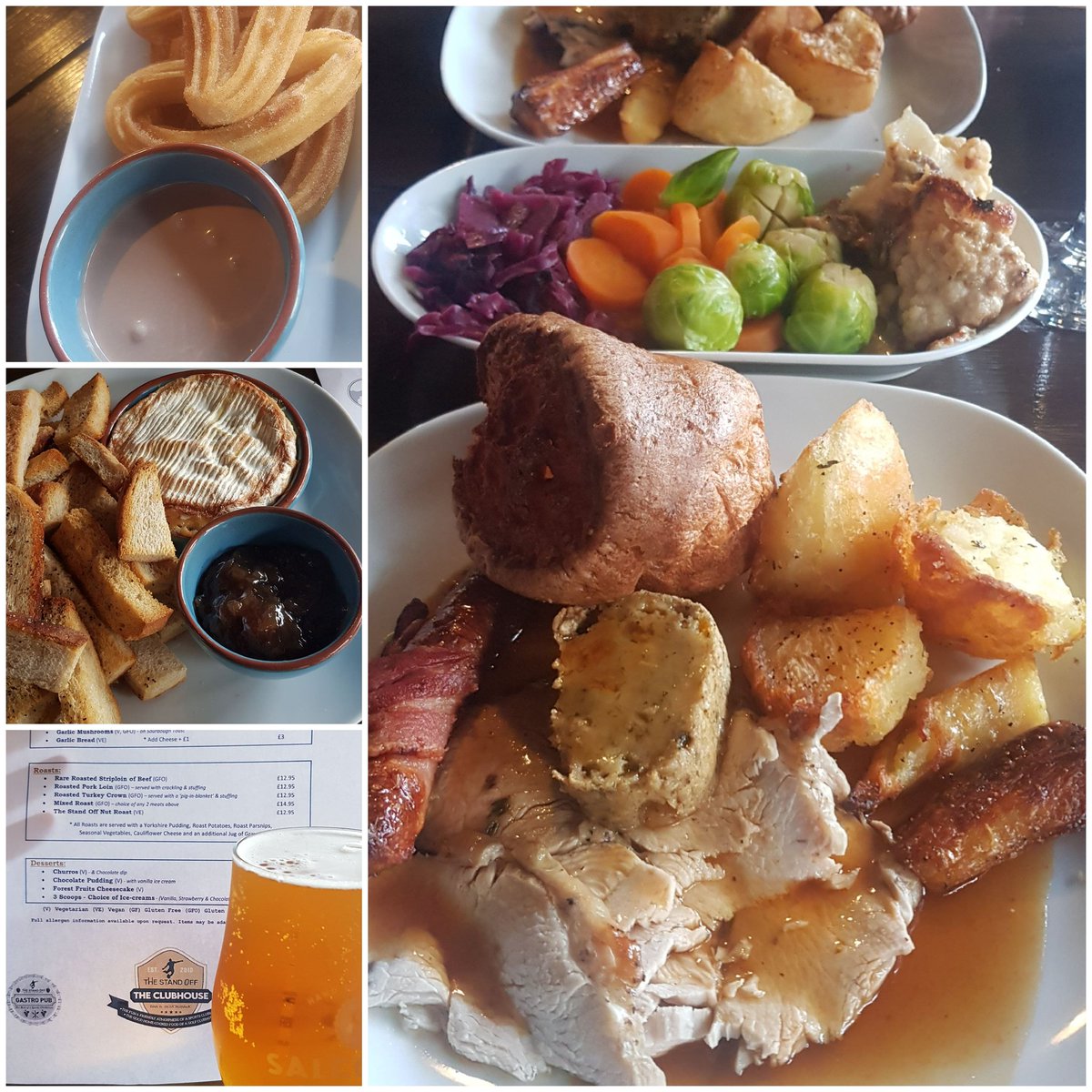Excellent Sunday lunch <a href="/TheStandOffExe/">TheStandOff</a> highly recommend a bite too eat and few few cheeky beverages 👍🍻