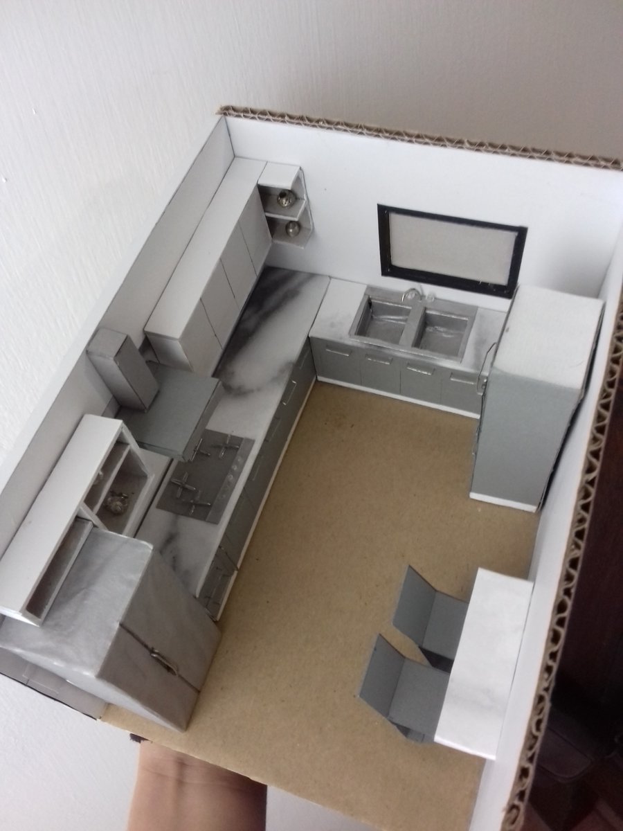 archbyalis's tweet photo. #Entrega  #Maqueta #PlantaFachadaCorte  #cocina4x3Metros #SeccionB2020C #TecnicasDeRepresentacion  #Diseño #MedidasMinimasDeCocinas  #rjmc2020c @notiuru @arquitecturauru @cardonarichard  #AlisCastellanos https://t.co/fSbIHiCgB9