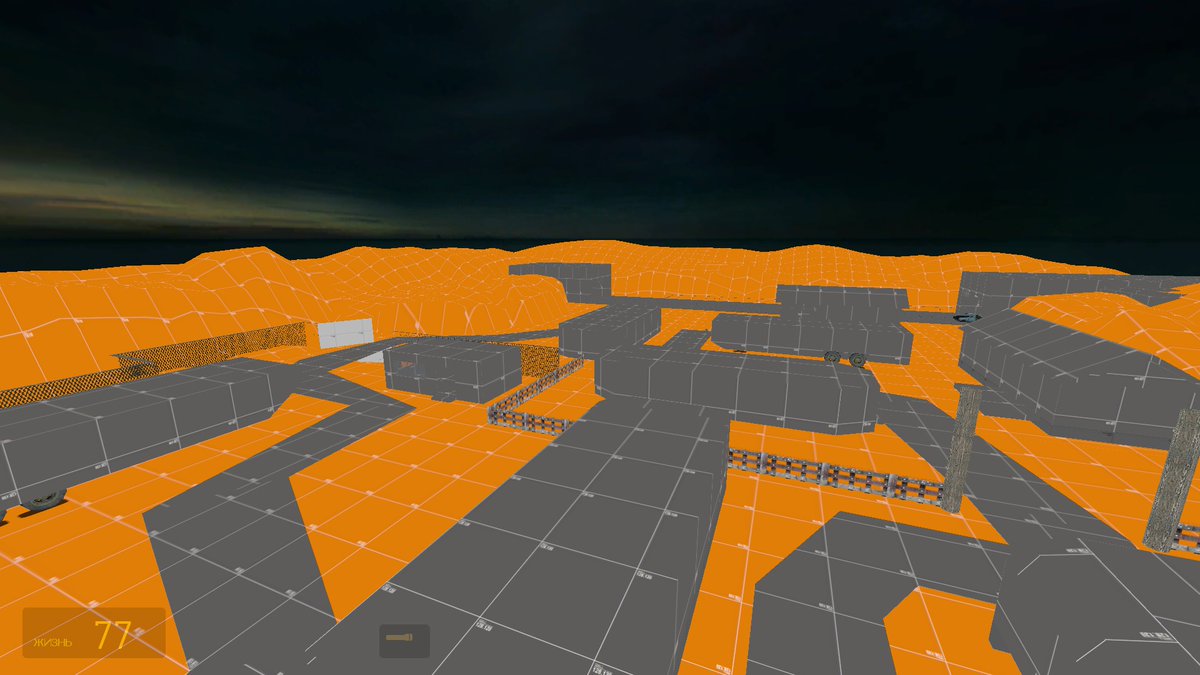 HumanHardDrive1's tweet image. Trailer Park in Source. I wish this was for blocktober, but it's for something less exciting. Going to need to find some desert-looking textures for this.
#screenshotsaturday #leveldesign #sourceSDK