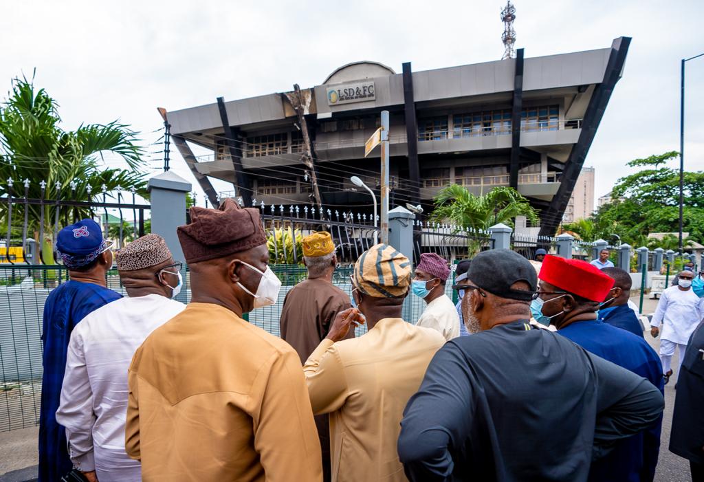 I received Governors and Ministers from the South West on a solidarity visit to Lagos over the recent incidents in our state.I thank them for taking time out to commiserate with us as we look to rebuild our lives and city.