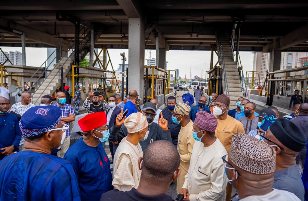 I received Governors and Ministers from the South West on a solidarity visit to Lagos over the recent incidents in our state.I thank them for taking time out to commiserate with us as we look to rebuild our lives and city.