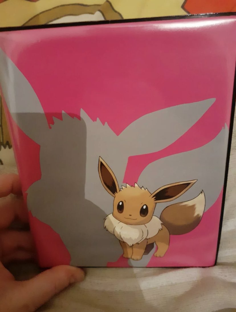 TCGFlips's tweet photo. Soooo many purchases today on EBAY. I really need to stop before i empty my bank account! I’ve just won myself a binder filled with eevee! Eevee just makes me spend money like no other.. #Pokemon #eevee #ebay https://t.co/D4paHPZLvC