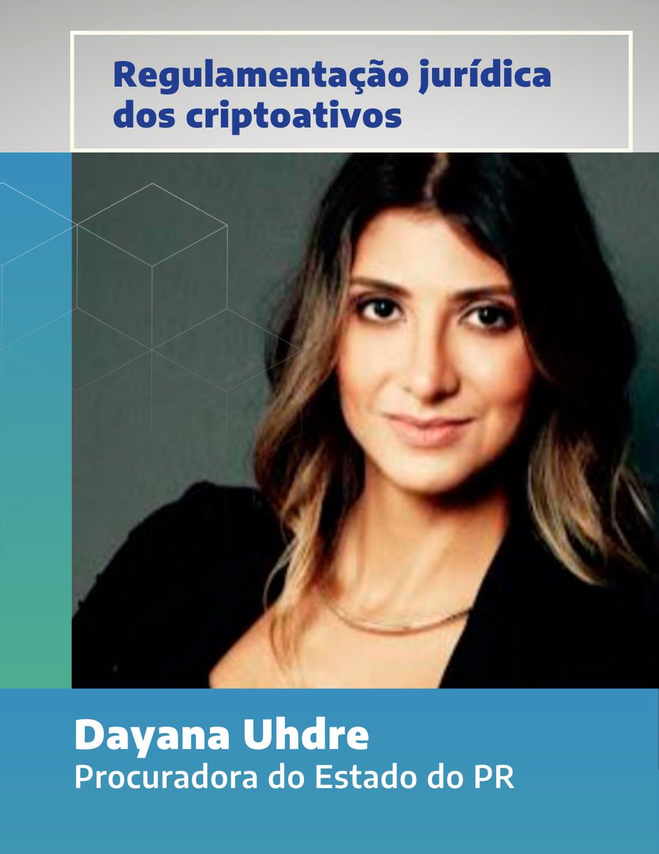 blockchainconn5's tweet photo. Dayana Uhdre, Procuradora do Estado do PR, fará a análise dos atuais projetos de lei brasileiros de regulamentação jurídica dos criptoativos e nos contar quais dos principais riscos receberam (ou não) a atenção do nosso legislador. Compre já seu ingresso https://t.co/poZhk3D9Jm https://t.co/LZIDNMSnBh