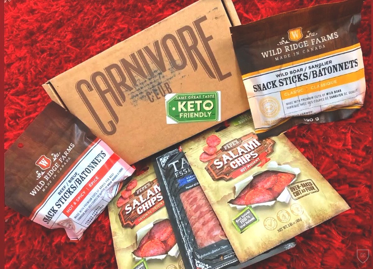 carnivoreclub's tweet photo. Feel good about what you put in your body. Our keto box is just as good for your diet as it is delicious!

#carnivoreclub #keto #ketobox #ketofriendly #charcuterieboard #meatboard #subscriptionbox #supportcanadiancompanies #charcuterie https://t.co/MQbsegJ9XP