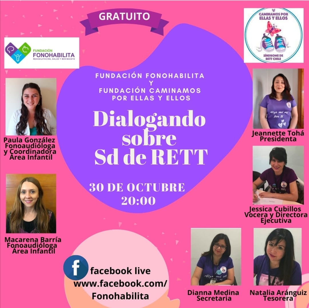 caminamos_ee's tweet photo. Los dejamos cordialmente invitados a todos quiénes quieran conocer y saber más del Síndrome de #Rett a este live, que realizaremos en conjunto con @fonohabilita, para dar cuenta de la significativa importancia de la  #Fonoaudiologia en la vida de nuestr@s niñ@s. https://t.co/tM9ylVNXrO