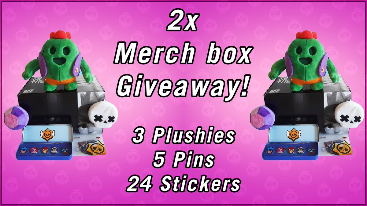 CHIMOBILEX's tweet image. 📦BRAWL STARS MERCH BOX GIVEAWAY 📦

Includes a medium spike plushie, a small gem, a showdown plushie, 5 brawler pins &amp;amp; 24 brawler stickers 

To enter:
⬇LIKE, RETWEET &amp;amp; TAG 2 FRIENDS
⬇FOLLOW 
@iChiMobile &amp;amp; @bigdupen 

📦Winners Announced Oct 31!📦