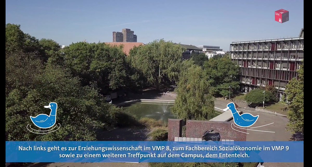 U.a. FB Sozialökonomie. Vorher Hochschule für Wirtschaft und Politik (HWP). Offener Hochschulzugang, als linke Kaderschmiede verschrien. Wie Philturm, Erz.wiss. u. Pferdestall Ort stud. Protests. Vom rechten CDU-FDP-Schill-Senat i.d. UHH eingegliedert. Wandgemälde zu jüd. Leben.