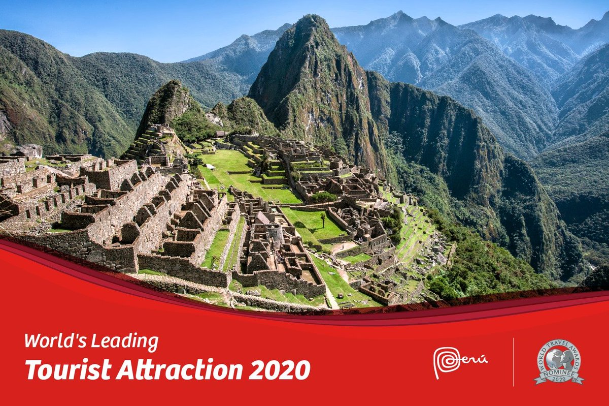 Vote for #MachuPicchu → bit.ly/3k3hGsv
The wonderful Inca citadel has been nominated as the World's Leading Tourist Attraction in the 27th annual @WTravelAwards. #WTA2020 #Peru