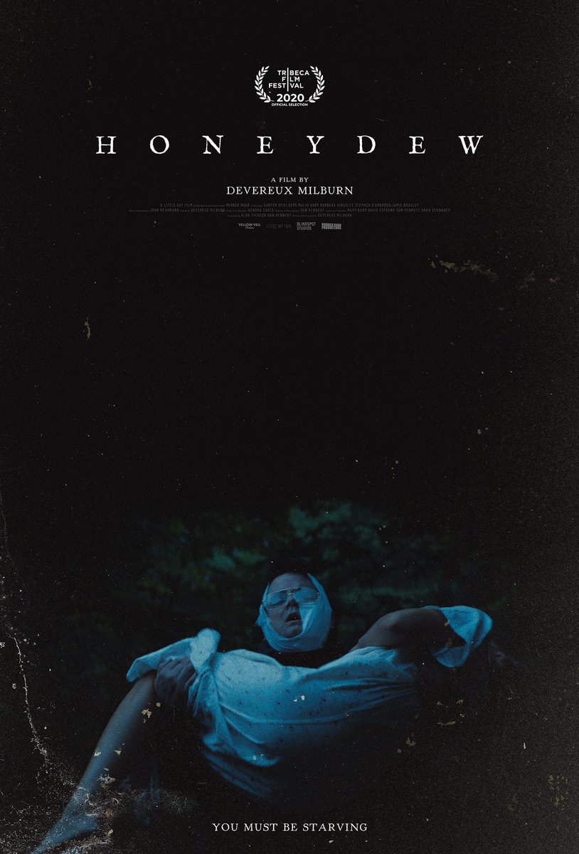 HayleyARoberts's tweet photo. HONEYDEW, an artistic interpretation of the backwoods sub-genre. An uneasy, tension-fuelled slow burn into deranged territory. Unnerving to its core, with an excellent sound design. One that instantaneously gets under the skin. @FrightFest #frightfest2020 #horror #honeydew https://t.co/YWDHpbg5Gd