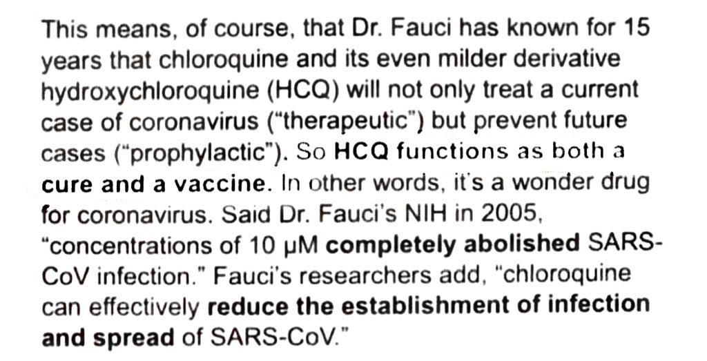 what did Fauci say about HQC (hydroxycloroquine) in 2005? well he called it a “wonder drug” /53