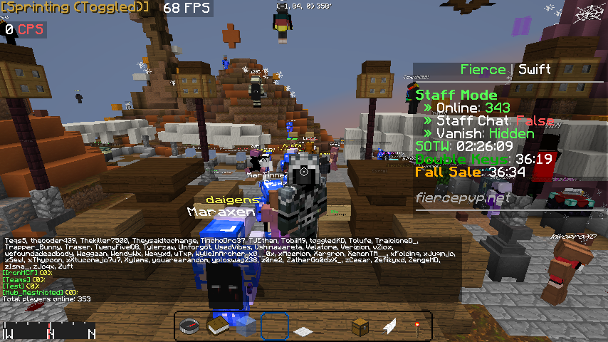 FiqsMC's tweet photo. Thank you all for showing up to @FiercePvP_NET 's SOTW

Feels great to have high numbers again💘 https://t.co/lOOU5XoOKf