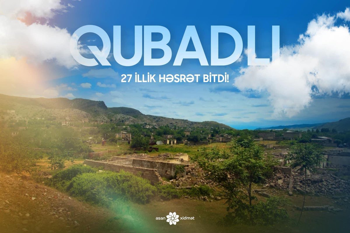 Qubadlı! 27 illik həsrət bitdi! 🇦🇿 #QarabağAzərbaycandır