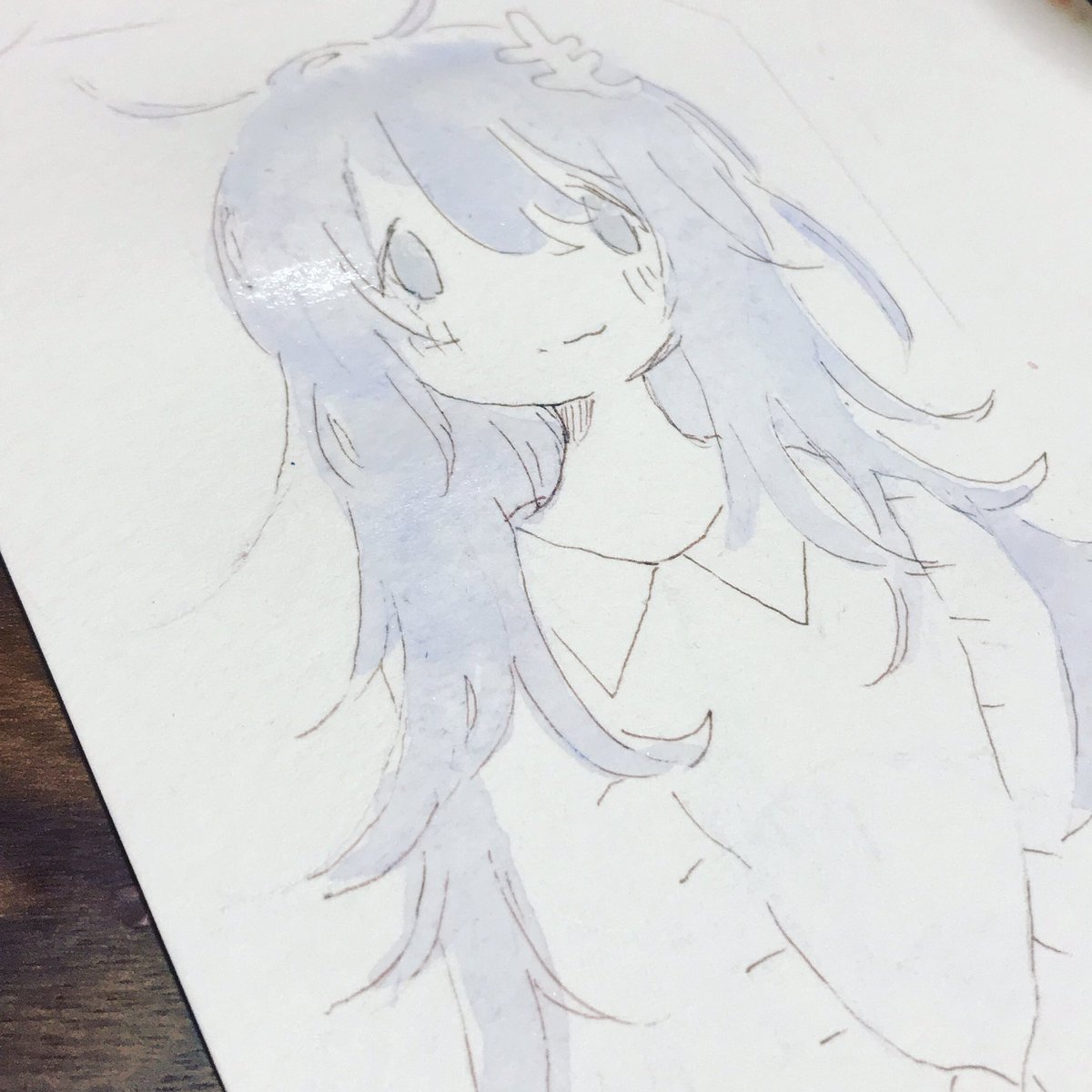 額に合わせて描くのむずかし みいこのイラスト
