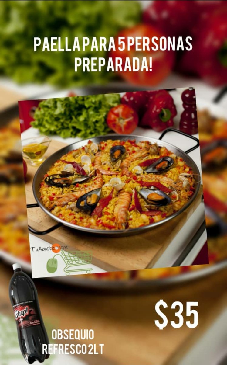 tuabasticocom's tweet photo. Pasa un domingo diferente compartiendo la mejor paella de Valencia pidela en https://t.co/c0smdXjU36 preparada con la tradición de 40 años de pescadería D' Antonio #paella #combo #combopaellero #valencia #carabobo #Venezuela #delivery https://t.co/iykK1RSCiM
