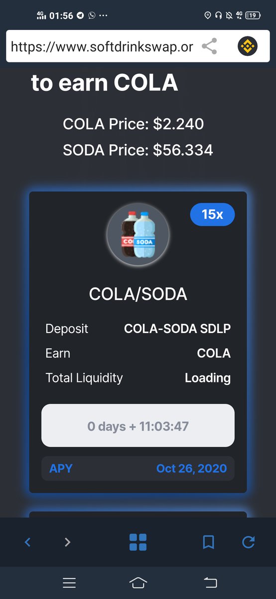 Xiaoryls's tweet photo. 11 Hours again to the moon 🥳🥤🚀

@SoftdrinkSwap @cz_binance 
#BSC https://t.co/biiKbNZcHX
