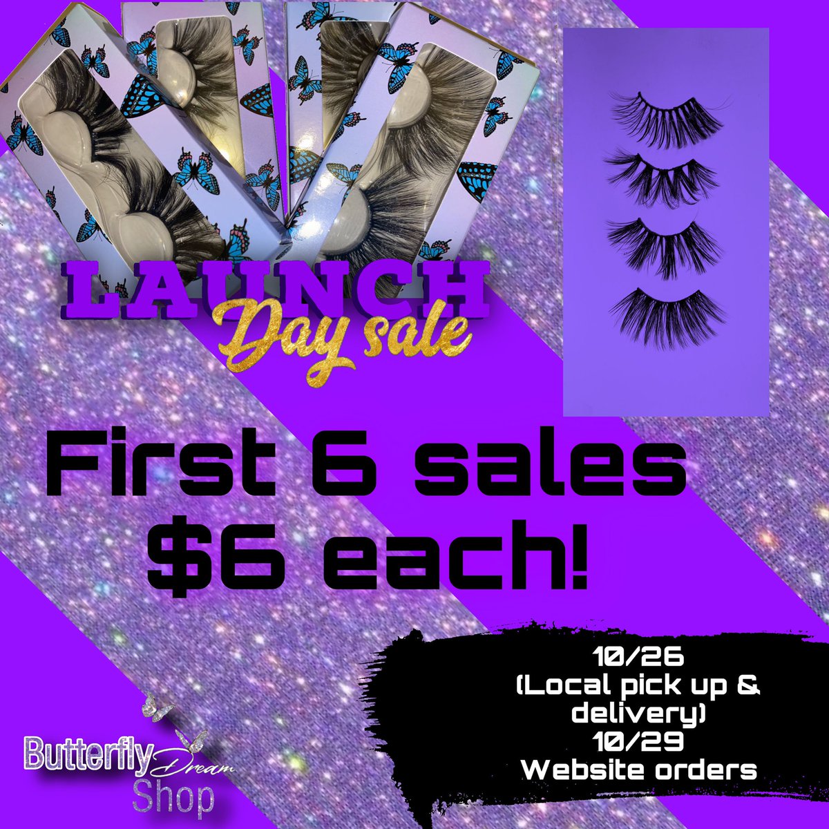 taliasglamshop's tweet photo. Local pickup and delivery launch sale tomorrow 6 first sales $6 each! 🦋
Website launch sale 10/29 6 first sale $6 each! 💜
☁️DM to reserve your spot!! ☁️
#famu #FSU #lashes #25MM #5Dlashes #beauty #BlackOwnedBusiness #SmallBusiness #tallylashes #tallahassee https://t.co/VaiQ1oeT5z