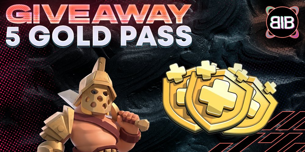 🚨 GIVEAWAY 🚨
🏆5 GOLD PASS(1 a testa)🏆

Per partecipare: 
- Retweet 
- Seguire <a href="/ItaBaseBuilding/">Italian Base Building</a> su Twitter
- Taggare 2 amici sotto questo tweet
- Entrare nel nostro server discord: discord.gg/QywgqEH

I vincitori verranno estratti randomicamente il 1 Ottobre