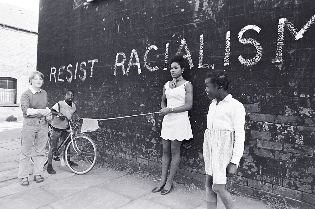 No one is born racist .Leeds, 1969.Photo by Peter Dunne.via  @NewsUKArchives