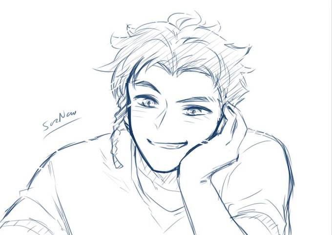 Claude doodles in both digital and traditional 💛💛
Because I miss him so much and it's so fun drawing him 🥺

#claudevonriegan #fe3h 