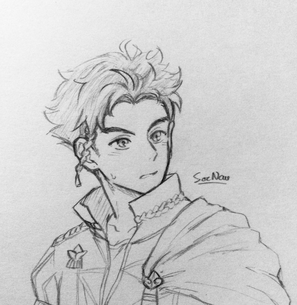 Claude doodles in both digital and traditional 💛💛
Because I miss him so much and it's so fun drawing him 🥺

#claudevonriegan #fe3h 